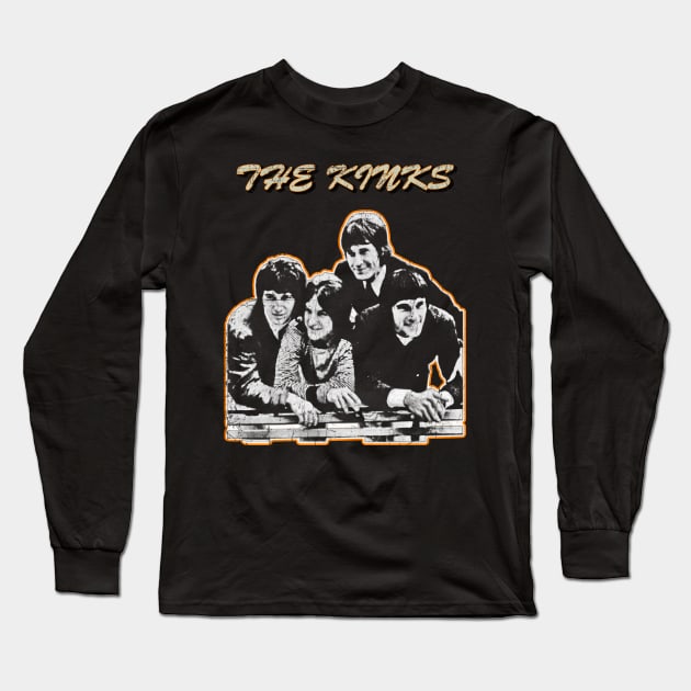 Retro The Kinks Long Sleeve T-Shirt by MuraiKacerStore